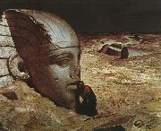 Ehilu Vedder Listening to the Sphinx France oil painting artist